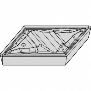 KENNAMETAL Turning Insert: NPGR51RFP KCP10, Solid Carbide 5324778