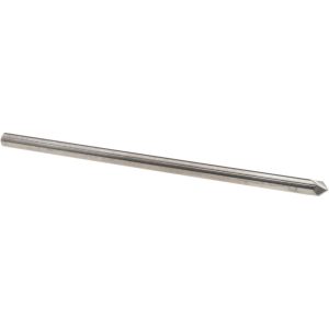 HARVEY TOOL Chamfer Mill: 1/8" Dia, 1/8" Shank Dia, 90 deg, 2 Flute, Solid Carbide, Single End 50645