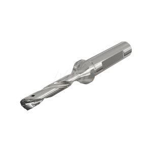 ISCAR Replaceable-Tip Drill: 0.413 to 0.429" Dia, 2.14" Max Depth, 5/8" Flatted Shank 3202454