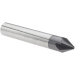 HARVEY TOOL Chamfer Mill: 1/2" Dia, 1/2" Shank Dia, 60 deg, 4 Flute, Solid Carbide, Single End 18330-C3