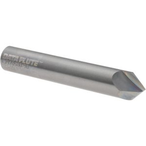 VALUE COLLECTION Chamfer Mill: 1/2" Dia, 1/2" Shank Dia, 90 deg, 2 Flute, Solid Carbide, Single End 34788-00-D