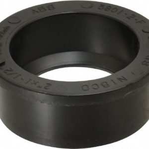 NIBCO Drain, Waste & Vent Flush Bushing: 2 x 1-1/2" Fitting, Spig x Hub, Acrylonitrile Butadiene Styrene I015300