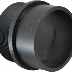 NIBCO Drain, Waste & Vent Adapter: 4" Fitting, Spig x MIPT, Acrylonitrile Butadiene Styrene I032200