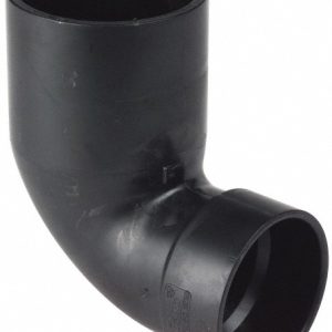 NIBCO Drain, Waste & Vent 90 deg; Street Elbow: 4 x 3" Fitting, Spig x Hub, Acrylonitrile Butadiene Styrene I058250