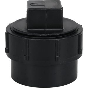 NIBCO Drain, Waste & Vent Cleanout: 2" Fitting, Spig x CO with Plug, Acrylonitrile Butadiene Styrene I169200