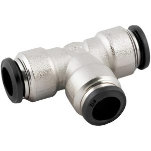 AIGNEP USA Push-to-Connect Tube x Tube Fitting: Union Tee, 8.00 mm OD 50230N-8
