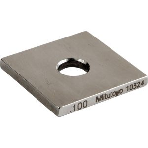 MITUTOYO Square Steel Gage Block: 0.1", Grade 0 614191-531
