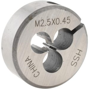 VALUE COLLECTION Round Die: M2.5x0.45, 1" OD, High Speed Steel 314-1616