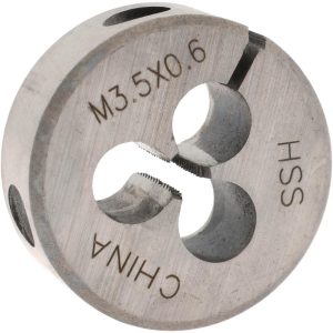 VALUE COLLECTION Round Die: M3.5x0.6, 1" OD, High Speed Steel 314-1624