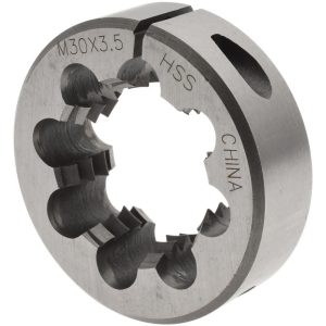 VALUE COLLECTION Round Die: M30x3.5, 2" OD, High Speed Steel 314-1856