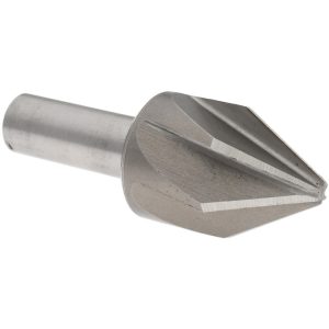 VALUE COLLECTION Countersink: 1" Head Dia, 60.00 deg Included Angle, 6 Flute, Cobalt Steel, Right Hand Cut CS2160100
