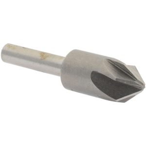 VALUE COLLECTION Countersink: 1/2" Head Dia, 82.00 deg Included Angle, 6 Flute, Cobalt Steel, Right Hand Cut CS2160032