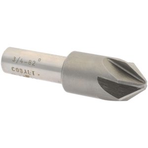 VALUE COLLECTION Countersink: 3/4" Head Dia, 82.00 deg Included Angle, 6 Flute, Cobalt Steel, Right Hand Cut SC2182048