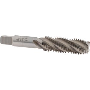 VALUE COLLECTION Spiral Flute Tap: 5/8-11, UNC, 4 Flute, Bottoming Chamfer, 3B Class of Fit, High-Speed Steel, Bright/Uncoated Finish JY63328439
