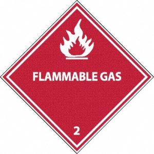 ACCUFORMNMC 25 Qty 1 Pack Flammable Gas DOT Shipping Label DL2AP
