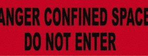 ACCUFORMNMC 1,000' Long x 3" Wide Roll, Polyethylene, Red Barricade Tape PT52