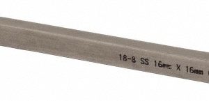 MAK-A-KEY Oversized Key Stock: 12" Long, 18-8 Stainless Steel 751616-305