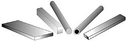 USA INDUSTRIALS Plastic Bar: Acetal, 1/4" Thick, 48" Long, Natural Color BULK-PS-AC-180