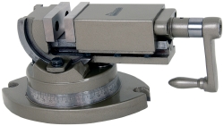 GIBRALTAR Machine Vise: Single-Station, 6.00" Jaw Width, 6" Jaw Opening, Swivel Base, Precision 110029