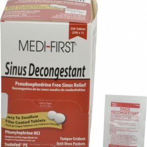 MEDIQUE Sinus Relief Tablet: (2) 250 Envelopes 80948