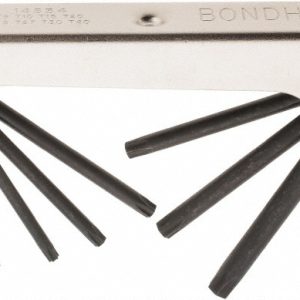 BONDHUS Torx Key Set: 8 Pc, Fold-Up Handle, T9 to T40 14534