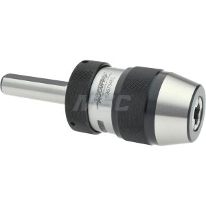 ACCUPRO Drill Chuck: 1/32 to 1/2" Capacity, Integral Shank Mount SPS1358700MSC