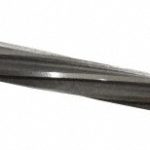 CLEVELAND Taper Pin Reamer: #5 Pin, 0.2409" Small End, 0.2994" Large End, High Speed Steel C24281