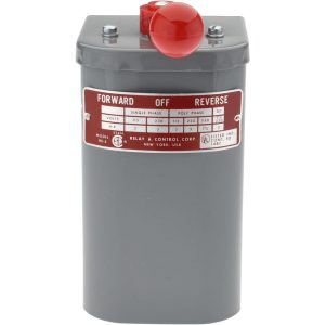 RELAY AND CONTROL CORP. 230 VAC/VDC, 550 VAC Input Volt, Maintained (MA), Enclosed Drum Switch RS-5