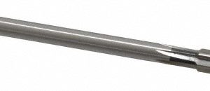 CLEVELAND Chucking Reamer: 9.50 mm, 7" OAL, 1-3/4" Flute Length, Straight, Straight-Cylindrical, HSS C25804