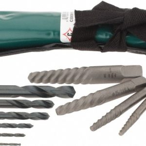 CLEVELAND Spiral Flute Screw Extractor & Drill: 12 Pc C00910