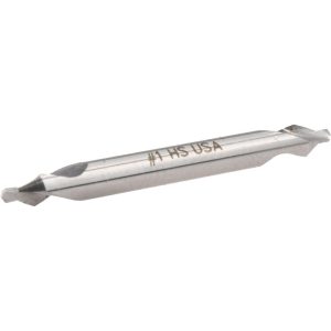 CLEVELAND Combination Drill & Countersink: #1, 1/8" Body Dia, 118 deg, High-Speed Steel C46263