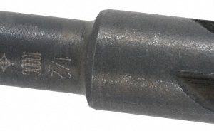 CLEVELAND Countersink: 1/2" Head Dia, 100.00 deg Included Angle, 4 Flute, High-Speed Steel, Right Hand Cut C46213