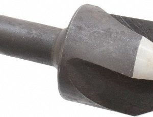 CLEVELAND Countersink: 1-1/4" Head Dia, 60.00 deg Included Angle, 3 Flute, High-Speed Steel, Right Hand Cut C46186