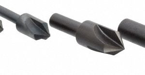 CLEVELAND Countersink Set: 5 Pc, 1/4 to 3/4" Head Dia, 3 Flute, 82 deg Included Angle C00973