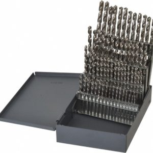 CLEVELAND Drill Bit Set: Jobber Length Drill Bits, 60 Pc, 118 &deg;, Vanadium High Speed Steel C00934