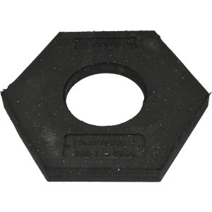 PRO-SAFE 21" Wide, 2" High Rubber Trim Line Channelizer Base 650-RB-16