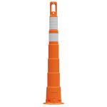 PRO-SAFE 50.4" High, 7.6" Wide Reflective Trim Line Channelizer Post 650R1-O-6-4-HIP-WWXX
