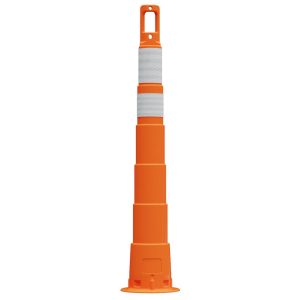 PRO-SAFE 50.4" High, 7.6" Wide Reflective Trim Line Channelizer Post 650R1-O-6-4-HIP-WWXX