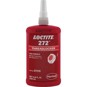LOCTITE Threadlocker: Red, 250 mL, Bottle 195542