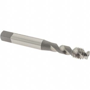OSG Spiral Flute Tap: M8x1.25, Metric Coarse, 2 Flute, Modified Bottoming Chamfer, 6H Class of Fit, Vanadium High-Speed Steel, Bright/Uncoated Finish 2963800