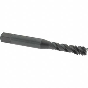 OSG Spiral Flute Tap: M7x1, Metric Coarse, 3 Flute, Modified Bottoming Chamfer, 4H Class of Fit, Vanadium High-Speed Steel, Oxide Finish 2991101