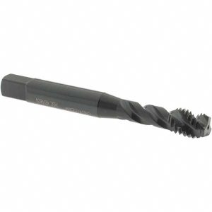OSG Spiral Flute Tap: M8x1.25, Metric Coarse, 3 Flute, Modified Bottoming Chamfer, 6H Class of Fit, Vanadium High-Speed Steel, Oxide Finish 2991401