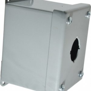 COOPER B-LINE 1 Hole, 1.203" Hole Dia, Steel Pushbutton Switch Enclosure 78205170039