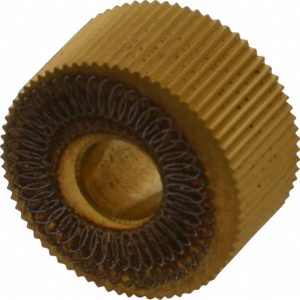DORIAN TOOL Standard Knurl Wheel: 3/4" Dia, 90 &deg; Tooth Angle, 30 TPI, Straight, High Speed Steel 73310123514