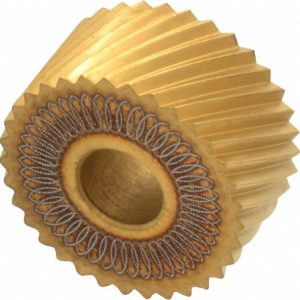 DORIAN TOOL Standard Knurl Wheel: 3/4" Dia, 90 &deg; Tooth Angle, 16 TPI, Diagonal, High Speed Steel 73310123640