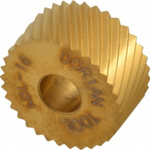 DORIAN TOOL Standard Knurl Wheel: 3/4" Dia, 90 &deg; Tooth Angle, 16 TPI, Diagonal, High Speed Steel 73310123772