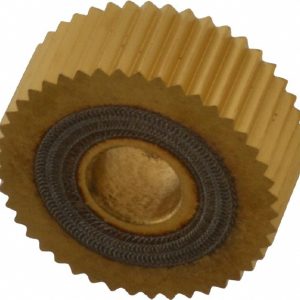 DORIAN TOOL Standard Knurl Wheel: 1" Dia, 90 &deg; Tooth Angle, 14 TPI, Straight, High Speed Steel 73310125608