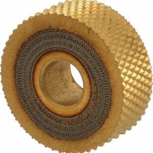 DORIAN TOOL Standard Knurl Wheel: 1" Dia, 90 &deg; Tooth Angle, 20 TPI, Diamond, High Speed Steel 73310126008