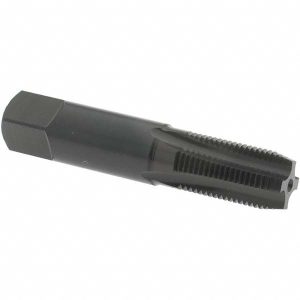 OSG Standard Pipe Tap: 1/8-27, NPS, 4 Flutes, High Speed Steel, Oxide Finish 1330101