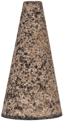 GRIER ABRASIVES Abrasive Square Tip Cone: Type 17, Very Coarse, 3/8-24 Arbor Hole T17-1-1/2B20686